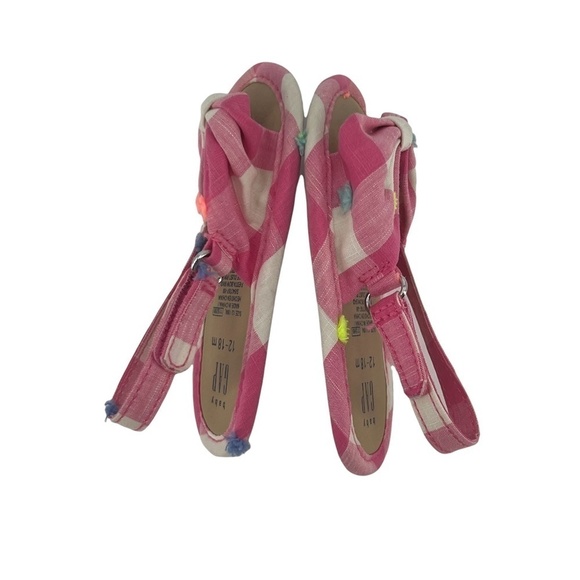 Baby Gap Pixie Dust Pink Fiesta Bow Floral Sandals Size 12-18 Months Girl's - Picture 5 of 7